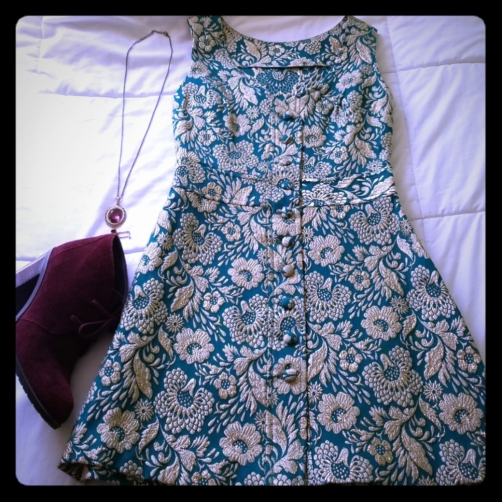 1960s Style Mod Mini Dress S